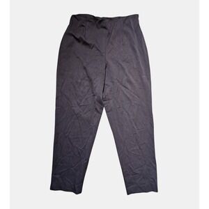 Talbots Petites Viscose Rayon Blend Ankle Trouser Pants Womens 10x27 Brown